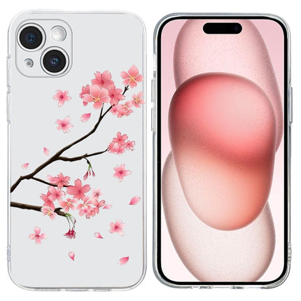 Colorful Painting Pattern TPU Phone Case, For iPhone 15 Plus, For iPhone 15