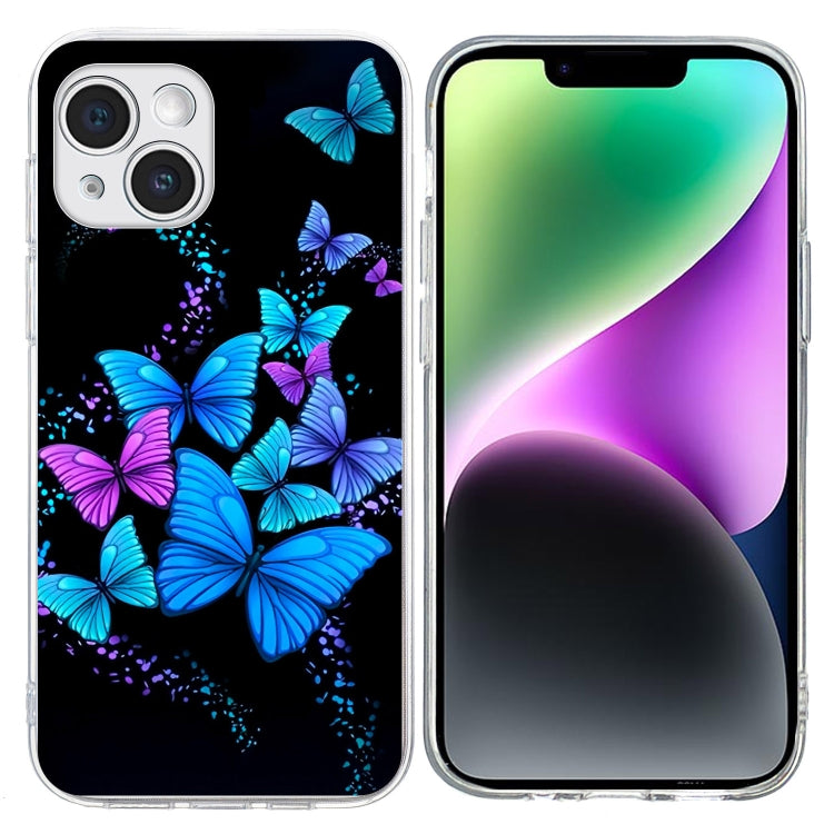 Colorful Painting Pattern TPU Phone Case, For iPhone 14 Plus, For iPhone 14