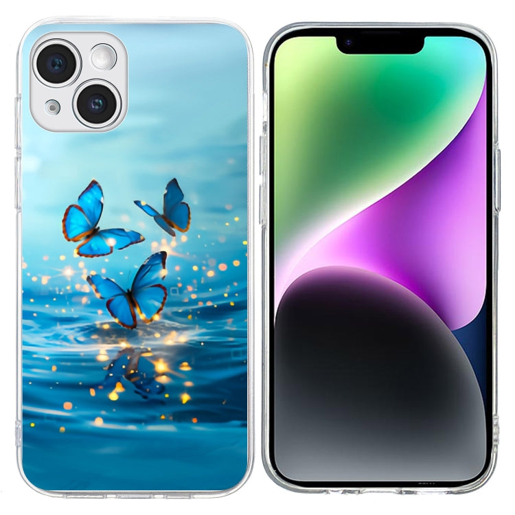 Colorful Painting Pattern TPU Phone Case, For iPhone 14 Plus, For iPhone 14