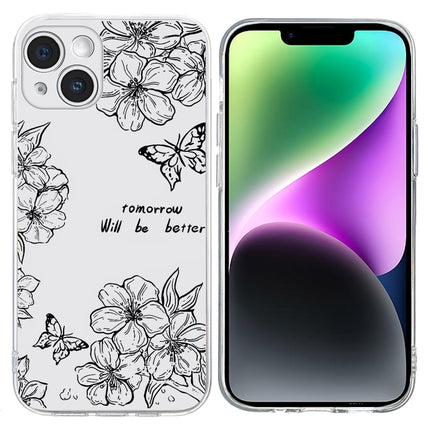 Colorful Painting Pattern TPU Phone Case, For iPhone 14 Plus, For iPhone 14