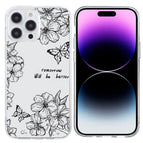 For iPhone 14 Pro / Butterfly Flower