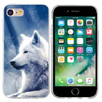 For iPhone SE 2022 / 2020 / 8 / 7 / White Wolf