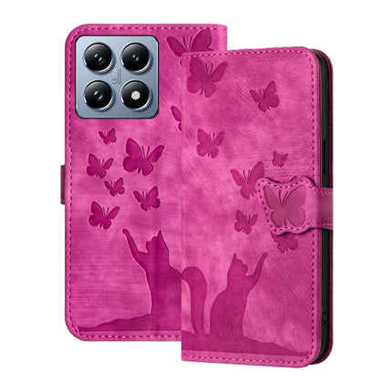 Butterfly Cat Embossing Flip Leather Phone Case, For Xiaomi Poco C75, For Xiaomi 14T Pro, For Xiaomi 14T