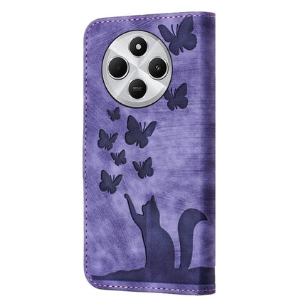 Butterfly Cat Embossing Flip Leather Phone Case, For Xiaomi Poco C75, For Xiaomi 14T Pro, For Xiaomi 14T