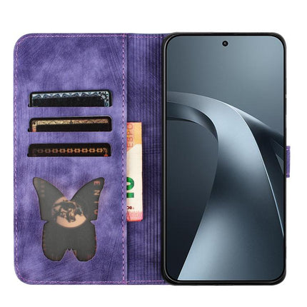 Butterfly Cat Embossing Flip Leather Phone Case, For Xiaomi 17T Pro 5G, For Xiaomi 17T 5G, For Xiaomi 15T Pro 5G, For Xiaomi 15T 5G
