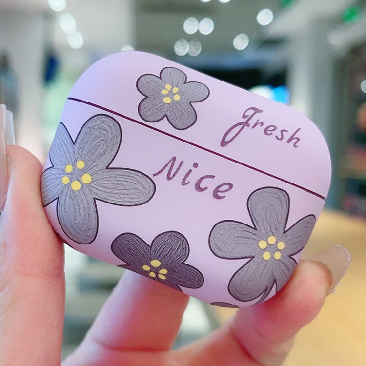 Oil Painting Floral Matte Earphones Protective Case, For AirPods 4, For AirPods Pro 2, For AirPods 3, For AirPods Pro, For AirPods 1 / 2