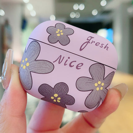 Oil Painting Floral Matte Earphones Protective Case, For AirPods 4, For AirPods Pro 2, For AirPods 3, For AirPods Pro, For AirPods 1 / 2