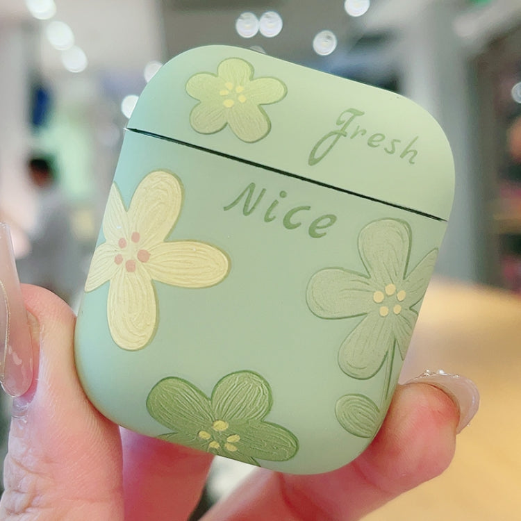 Oil Painting Floral Matte Earphones Protective Case, For AirPods 4, For AirPods Pro 2, For AirPods 3, For AirPods Pro, For AirPods 1 / 2