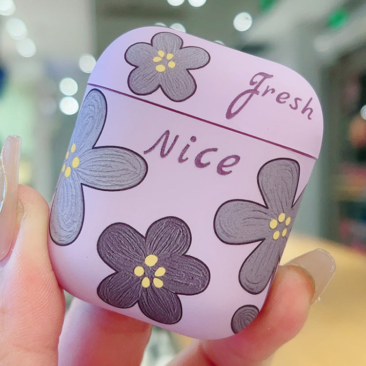 Oil Painting Floral Matte Earphones Protective Case, For AirPods 4, For AirPods Pro 2, For AirPods 3, For AirPods Pro, For AirPods 1 / 2