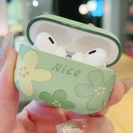 Oil Painting Floral Matte Earphones Protective Case, For AirPods 4, For AirPods Pro 2, For AirPods 3, For AirPods Pro, For AirPods 1 / 2