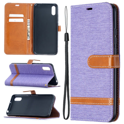 Color Matching Denim Texture Horizontal Flip Leather Case with Holder & Card Slots & Wallet & Lanyard, For Xiaomi Redmi 9A, For Xiaomi Redmi 9C