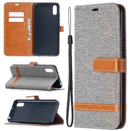 Color Matching Denim Texture Horizontal Flip Leather Case with Holder & Card Slots & Wallet & Lanyard, For Xiaomi Redmi 9A, For Xiaomi Redmi 9C