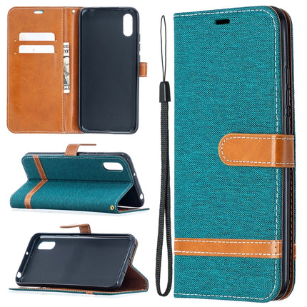 Color Matching Denim Texture Horizontal Flip Leather Case with Holder & Card Slots & Wallet & Lanyard, For Xiaomi Redmi 9A, For Xiaomi Redmi 9C
