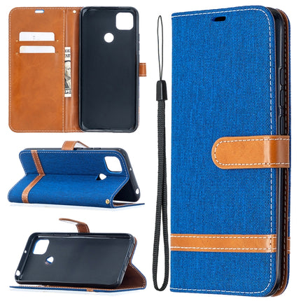 Color Matching Denim Texture Horizontal Flip Leather Case with Holder & Card Slots & Wallet & Lanyard, For Xiaomi Redmi 9A, For Xiaomi Redmi 9C