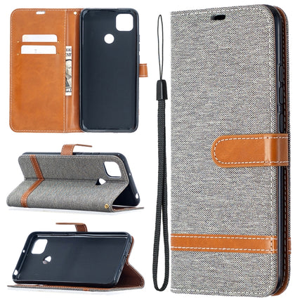 Color Matching Denim Texture Horizontal Flip Leather Case with Holder & Card Slots & Wallet & Lanyard, For Xiaomi Redmi 9A, For Xiaomi Redmi 9C