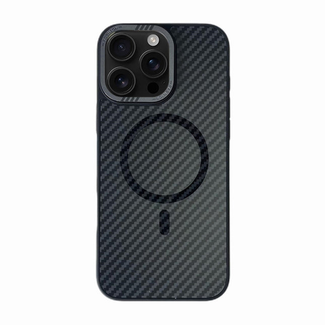Carbon Fiber MagSafe Magnetic Phone Case, For iPhone 16 Pro Max, For iPhone 16 Pro, For iPhone 16, For iPhone 15 Pro Max, For iPhone 15 Pro, For iPhone 15 Plus, For iPhone 15, For iPhone 14 Plus, For iPhone 14, For iPhone 14 Pro, For iPhone 14 Pro Max ...