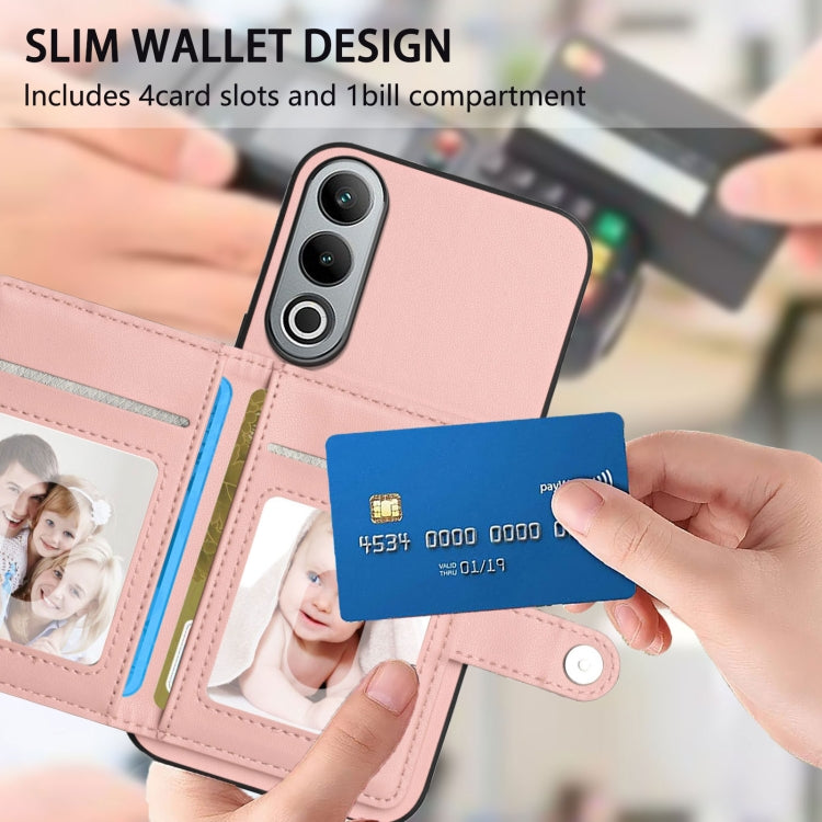 Button Card Bag RFID Anti-theft Phone Case, For OnePlus Nord CE4, For OnePlus Nord CE 3 Lite