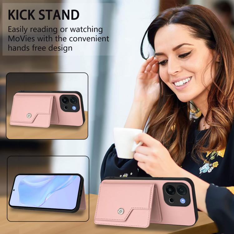 Button Card Bag RFID Anti-theft Phone Case