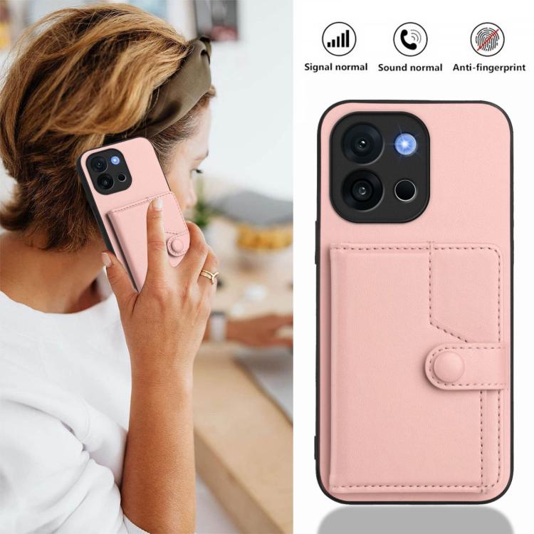 Button Card Bag RFID Anti-theft Phone Case
