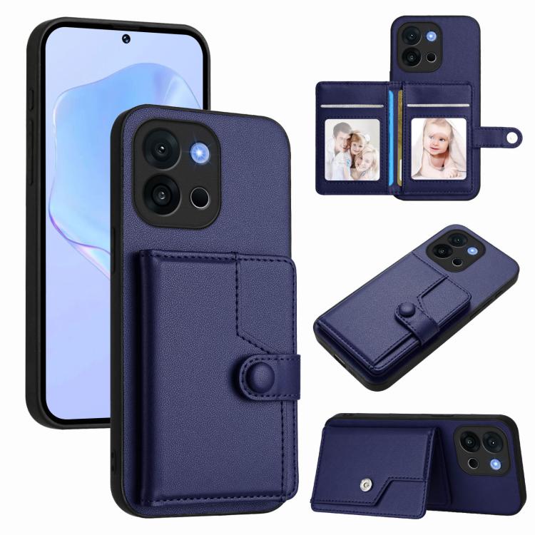 Button Card Bag RFID Anti-theft Phone Case