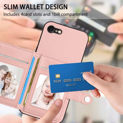 Button Card Bag RFID Anti-theft Phone Case, For iPhone SE 2022 / 2020, For iPhone 13 Pro Max, For iPhone 13 Pro, For iPhone 13