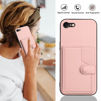 Button Card Bag RFID Anti-theft Phone Case, For iPhone SE 2022 / 2020, For iPhone 13 Pro Max, For iPhone 13 Pro, For iPhone 13