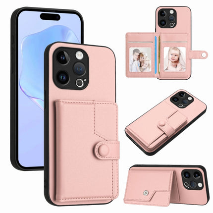 Button Card Bag RFID Anti-theft Phone Case, For iPhone SE 2022 / 2020, For iPhone 13 Pro Max, For iPhone 13 Pro, For iPhone 13