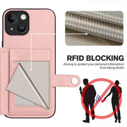 Button Card Bag RFID Anti-theft Phone Case, For iPhone 13 mini, For iPhone 12, For iPhone 12 Pro Max, For iPhone 12 Pro