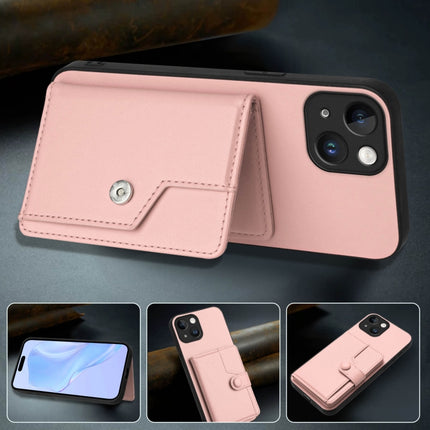 Button Card Bag RFID Anti-theft Phone Case, For iPhone 13 mini, For iPhone 12, For iPhone 12 Pro Max, For iPhone 12 Pro