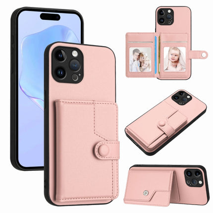 Button Card Bag RFID Anti-theft Phone Case, For iPhone 13 mini, For iPhone 12, For iPhone 12 Pro Max, For iPhone 12 Pro