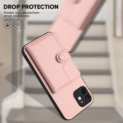 Button Card Bag RFID Anti-theft Phone Case, For iPhone 12 mini, For iPhone 11 Pro Max, For iPhone 11, For iPhone 11 Pro
