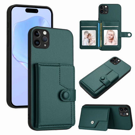 Button Card Bag RFID Anti-theft Phone Case, For iPhone 12 mini, For iPhone 11 Pro Max, For iPhone 11, For iPhone 11 Pro