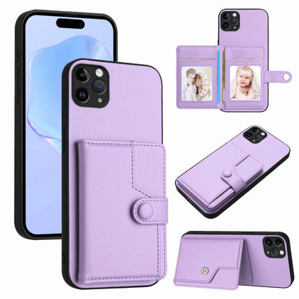 Button Card Bag RFID Anti-theft Phone Case, For iPhone 12 mini, For iPhone 11 Pro Max, For iPhone 11, For iPhone 11 Pro