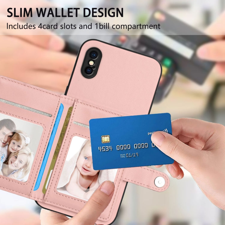 Button Card Bag RFID Anti-theft Phone Case
