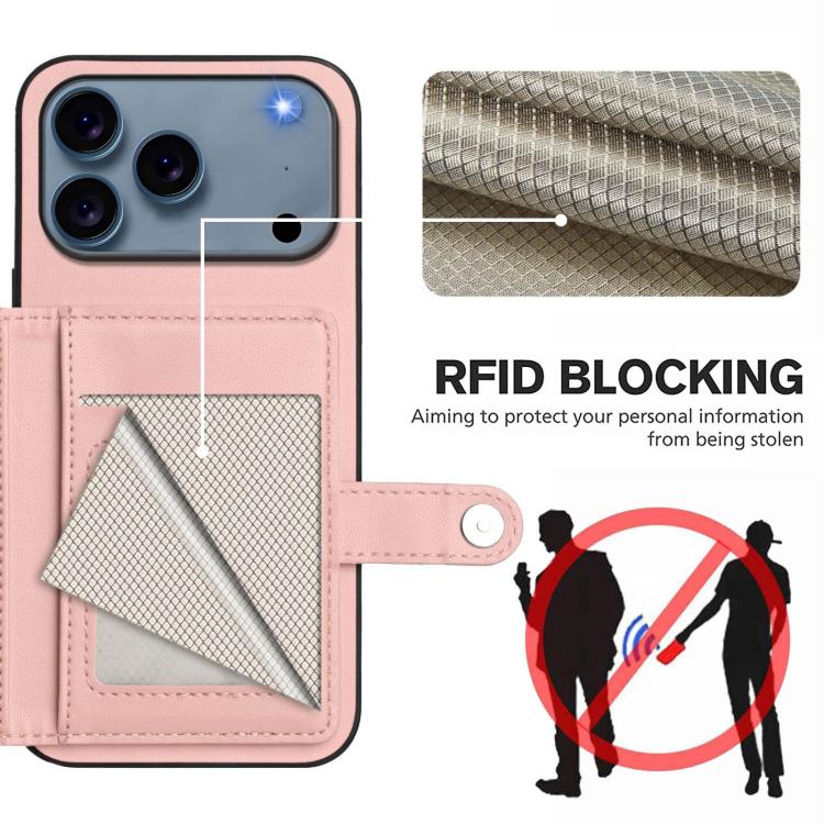 Button Card Bag RFID Anti-theft Phone Case