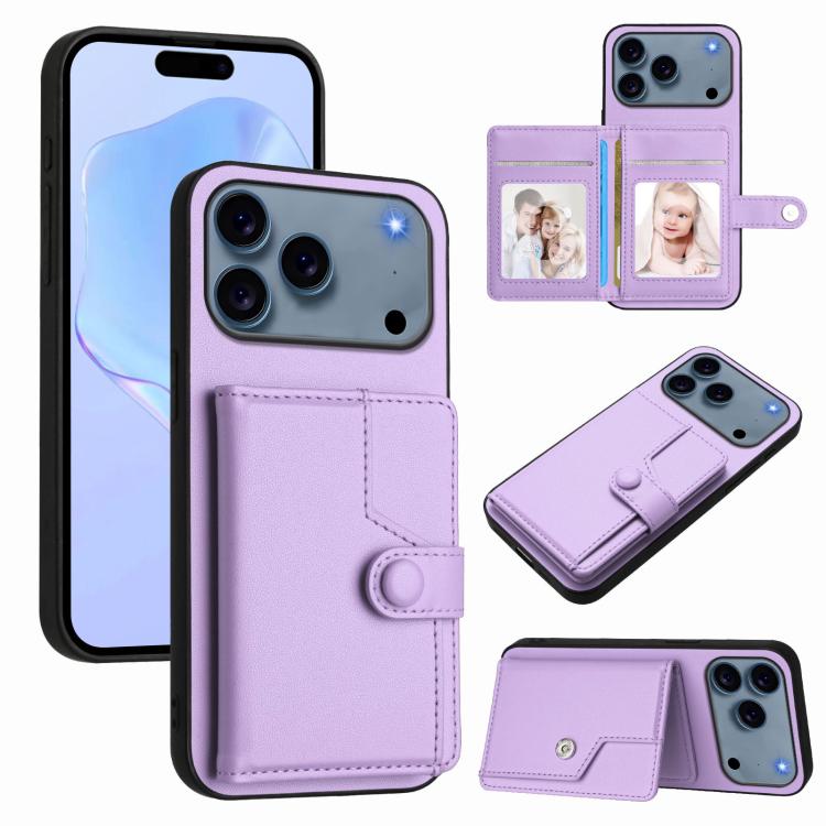 Button Card Bag RFID Anti-theft Phone Case