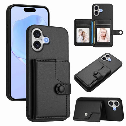 Button Card Bag RFID Anti-theft Phone Case, For iPhone 17 Pro Max, For iPhone 17 Pro, For iPhone 17, For iPhone Air