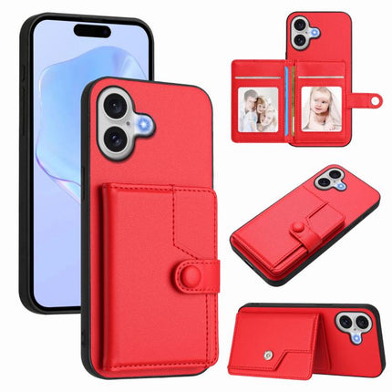 Button Card Bag RFID Anti-theft Phone Case, For iPhone 17 Pro Max, For iPhone 17 Pro, For iPhone 17, For iPhone Air