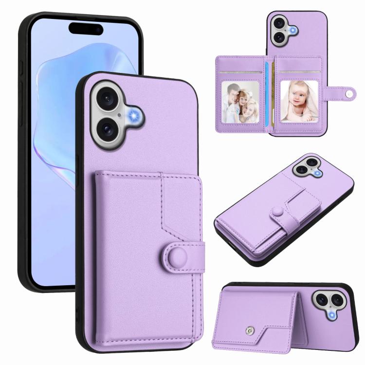 Button Card Bag RFID Anti-theft Phone Case