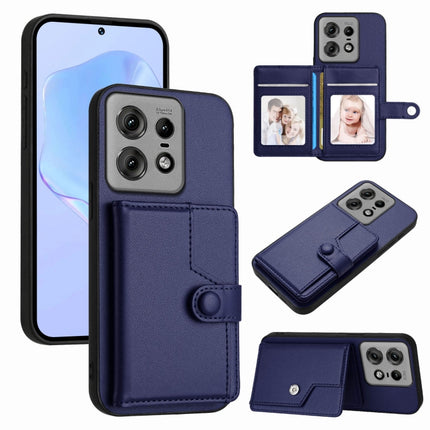 Button Card Bag RFID Anti-theft Phone Case, For Motorola Edge 50 Pro, For Motorola Edge 50 Fusion, For Motorola Moto G 5G 2024, For Motorola Moto G Stylus 5G 2024
