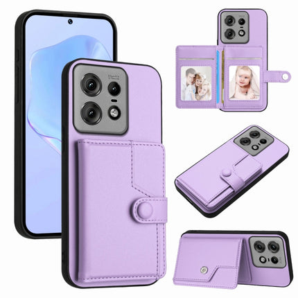 Button Card Bag RFID Anti-theft Phone Case, For Motorola Edge 50 Pro, For Motorola Edge 50 Fusion, For Motorola Moto G 5G 2024, For Motorola Moto G Stylus 5G 2024