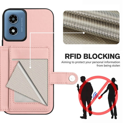 Button Card Bag RFID Anti-theft Phone Case, For Motorola Moto G Play 4G 2024, For Motorola Moto G Power 5G 2024