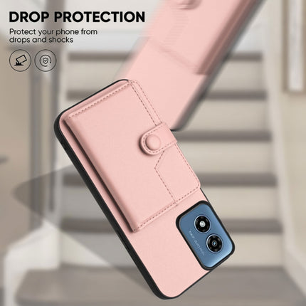 Button Card Bag RFID Anti-theft Phone Case, For Motorola Moto G Play 4G 2024, For Motorola Moto G Power 5G 2024