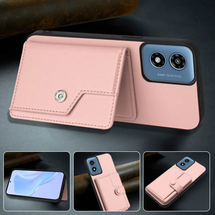 Button Card Bag RFID Anti-theft Phone Case, For Motorola Moto G Play 4G 2024, For Motorola Moto G Power 5G 2024