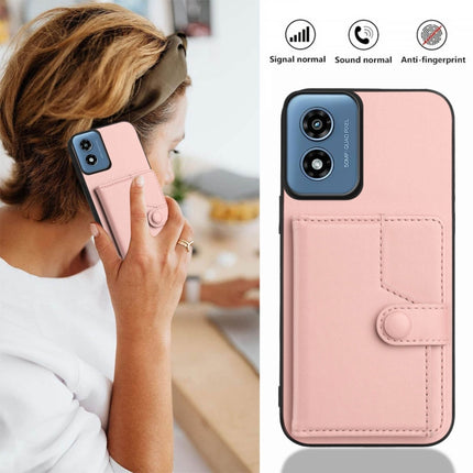 Button Card Bag RFID Anti-theft Phone Case, For Motorola Moto G Play 4G 2024, For Motorola Moto G Power 5G 2024