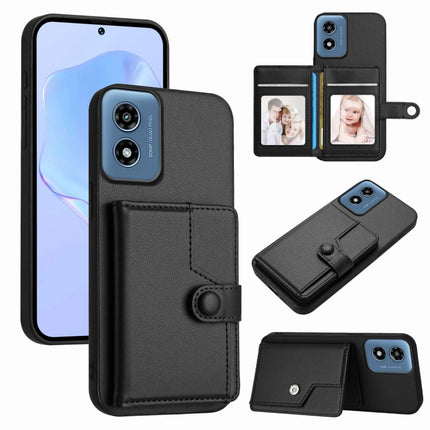 Button Card Bag RFID Anti-theft Phone Case, For Motorola Moto G Play 4G 2024, For Motorola Moto G Power 5G 2024