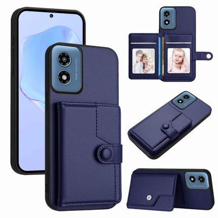 Button Card Bag RFID Anti-theft Phone Case, For Motorola Moto G Play 4G 2024, For Motorola Moto G Power 5G 2024