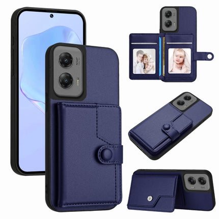Button Card Bag RFID Anti-theft Phone Case, For Motorola Edge 50 Pro, For Motorola Edge 50 Fusion, For Motorola Moto G 5G 2024, For Motorola Moto G Stylus 5G 2024