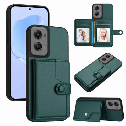 Button Card Bag RFID Anti-theft Phone Case, For Motorola Edge 50 Pro, For Motorola Edge 50 Fusion, For Motorola Moto G 5G 2024, For Motorola Moto G Stylus 5G 2024