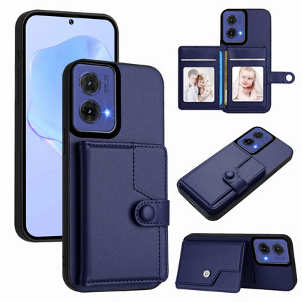 Button Card Bag RFID Anti-theft Phone Case, For Motorola Edge 60 Fusion / Edge 60, For Motorola Edge 60 Stylus 5G, For Motorola Moto G85 EU Version, For Motorola Moto X50 Ultra